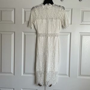 White lace dress